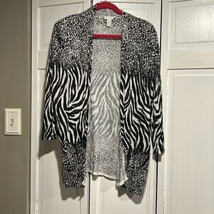 Chico’s animal print lightweight sweater